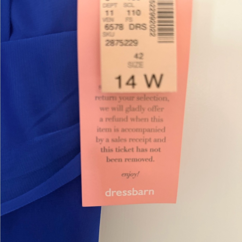 dressbarn Royal Blue Sleeveless Maxi Dress with Waist Embellishment - Picture 5 of 5